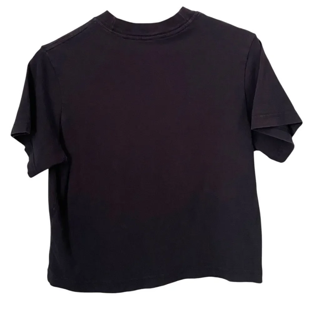 Nike Black Boxy Tee with Gold Logo in Junior Size Large